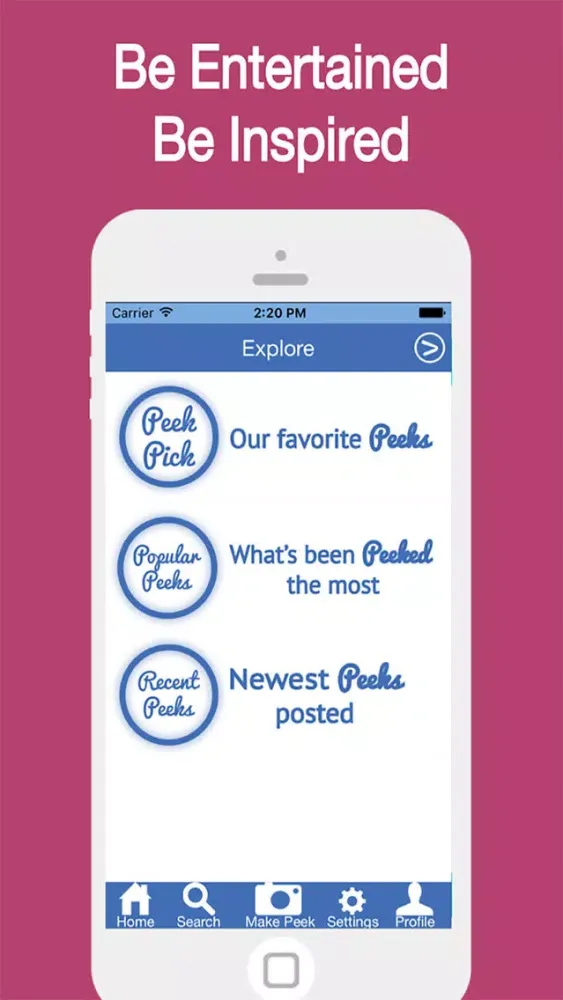 Peek™ Screenshots