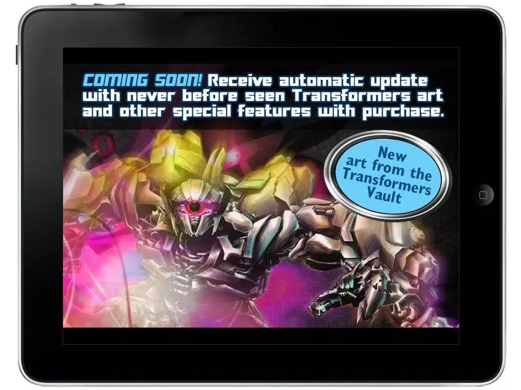 Ảnh chụp màn hình của Transformers Dark of the Moon Mix & Match Book iPad 