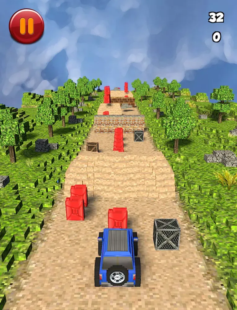 تصاویر 3D Jeep Crash and Burn Racing Mania - Fun-nest Free Pixel Driving Game for Kid-s and Teen-s iPad 