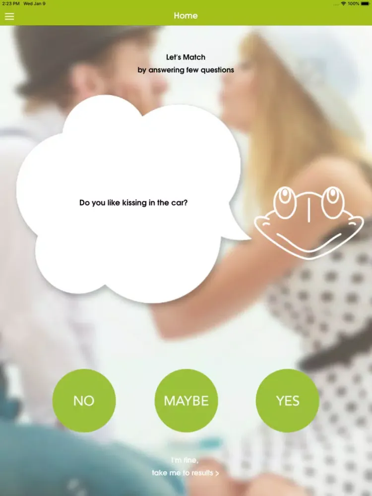 تصاویر Frogo Dating iPad 