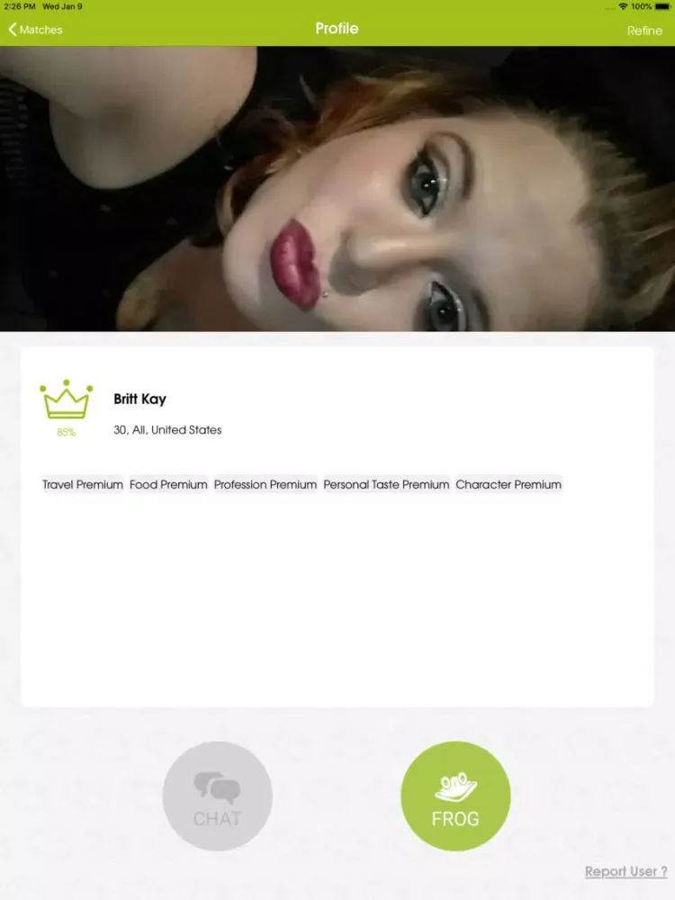 تصاویر Frogo Dating iPad 
