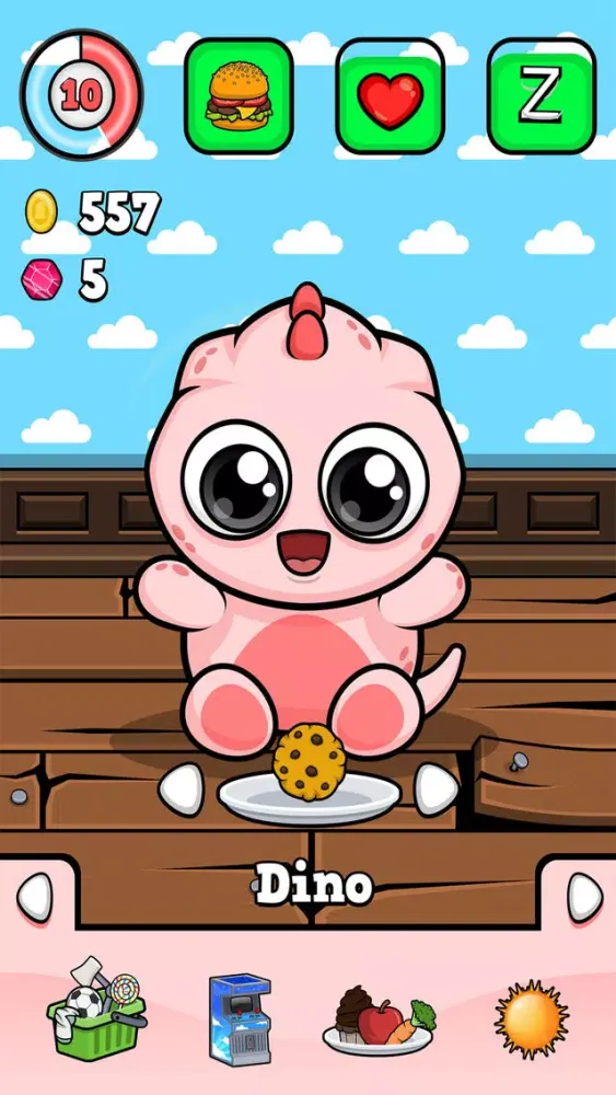Captures d'écran de Baby Dino - Virtual Pet Game