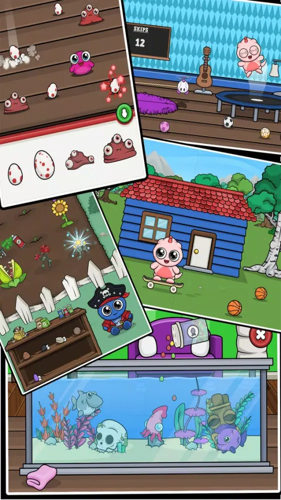 Captures d'écran de Baby Dino - Virtual Pet Game