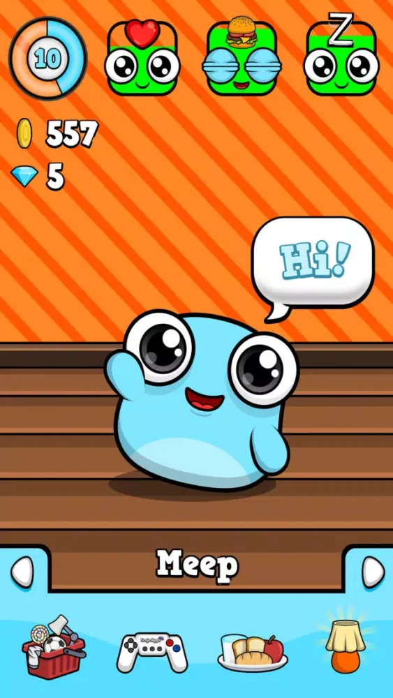 Ảnh chụp màn hình của Meep - Virtual Pet Game