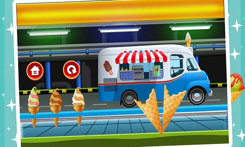 Cone Ice Cream factory- frozen food maker Screenshots