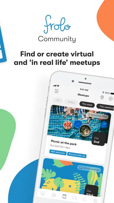 Capturas de tela do Frolo - single parent app