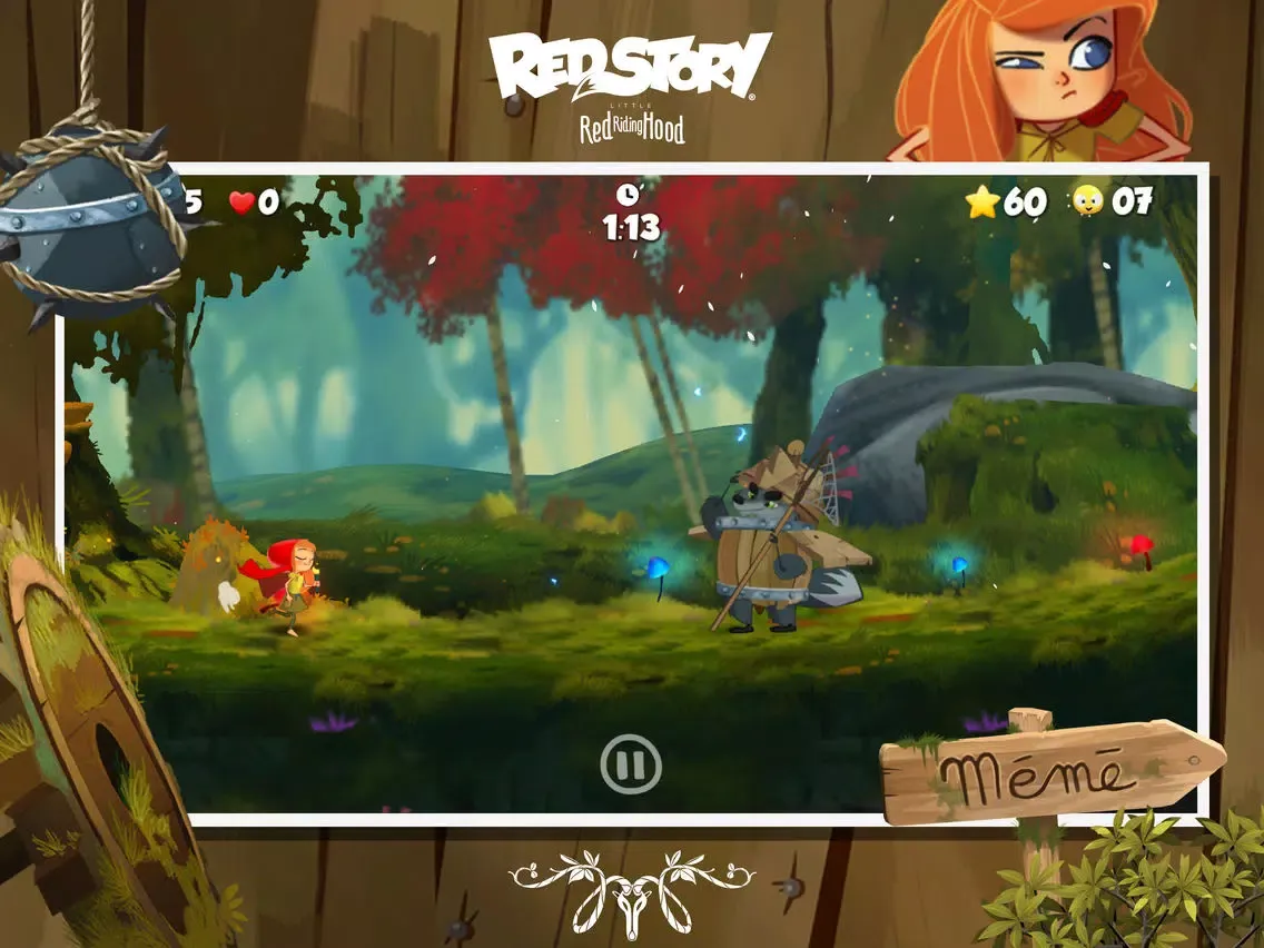Capturas de tela do RedStory Lil Red Riding Hood iPad 