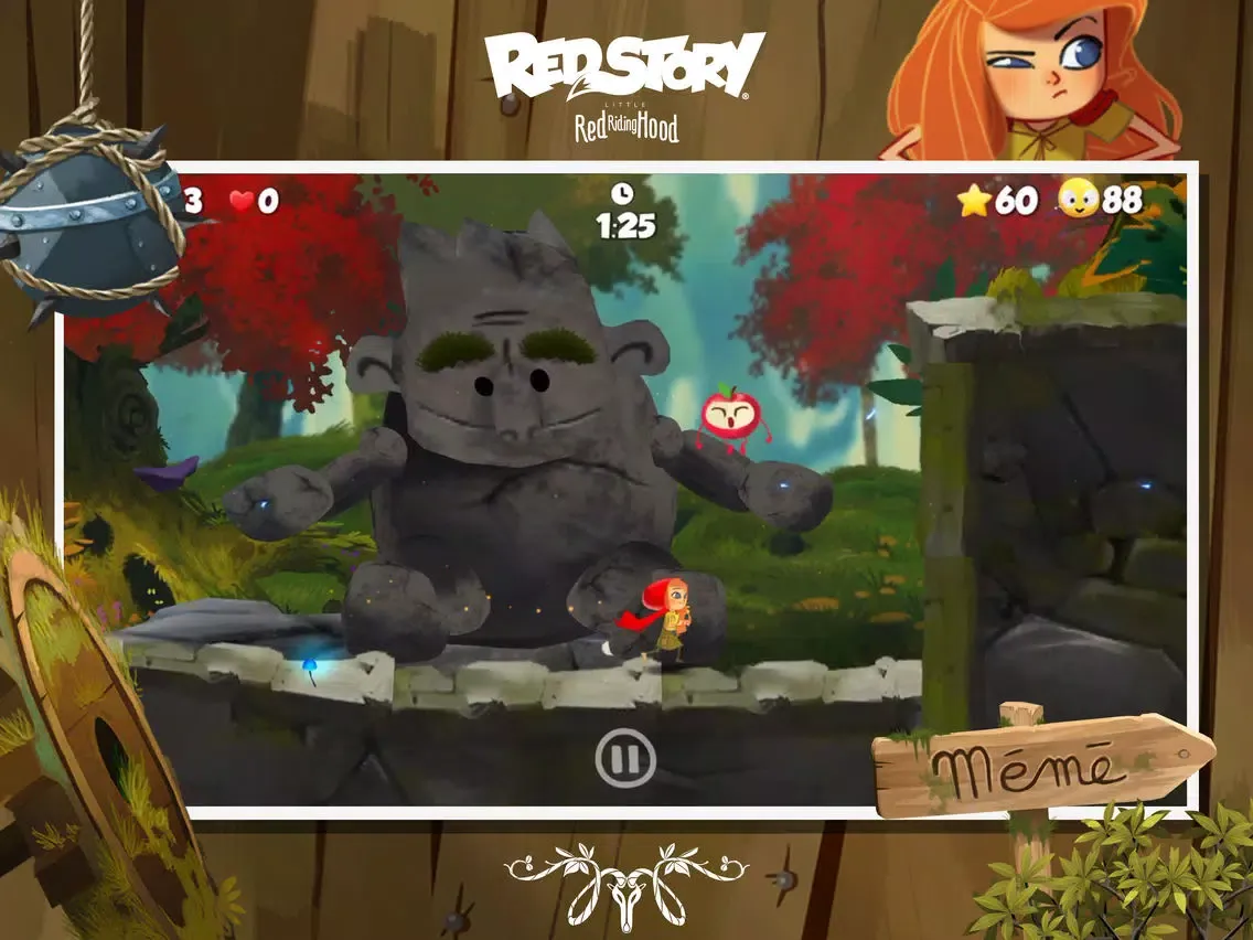 Capturas de tela do RedStory Lil Red Riding Hood iPad 