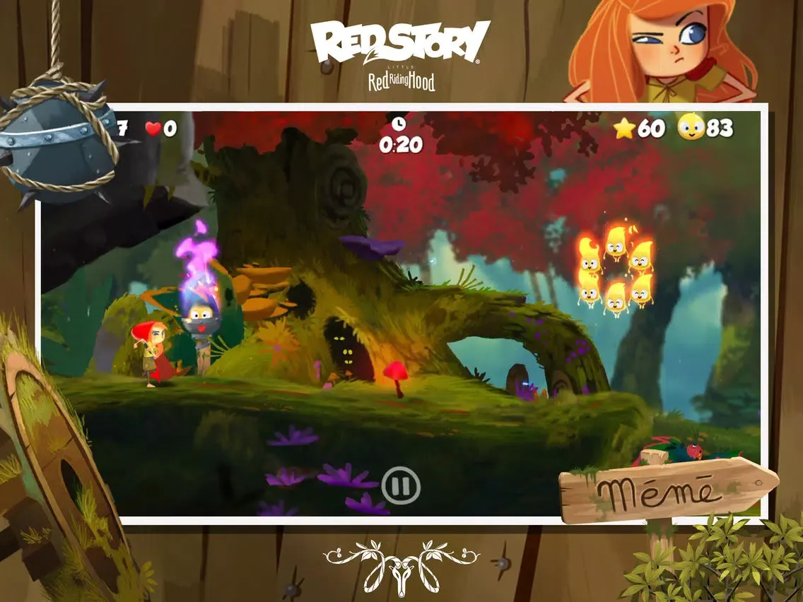 Capturas de tela do RedStory Lil Red Riding Hood iPad 