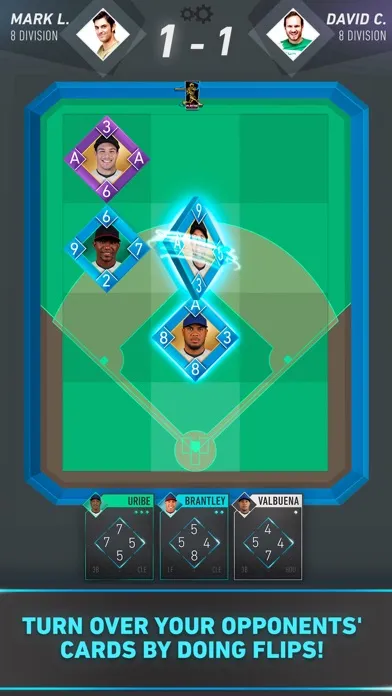 Flip Baseball: official MLBPA card game سکرین شاٹس