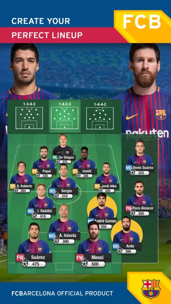 FC Barcelona Fantasy Manager 2017-Top soccer game Screenshots