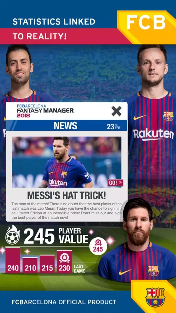 FC Barcelona Fantasy Manager 2017-Top soccer game Screenshots