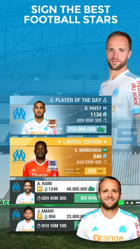 ภาพหน้าจอของ Olympique de Marseille Manager
