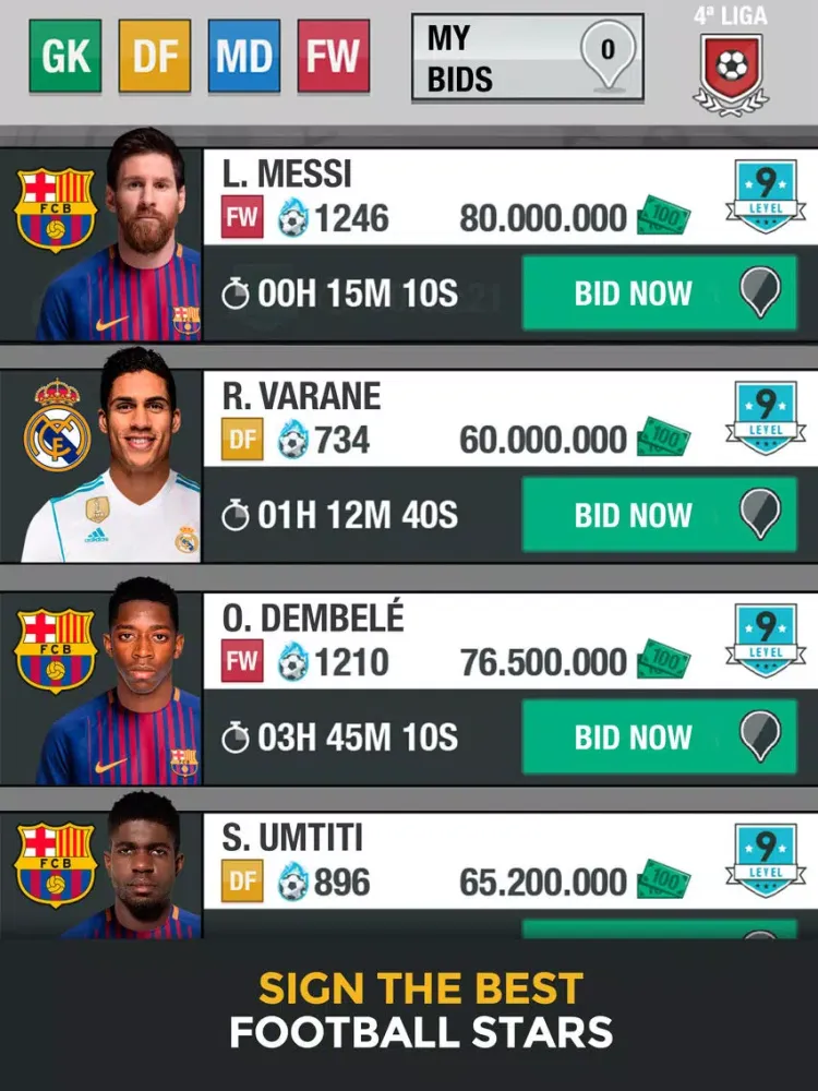 تصاویر Ligue Foot One Fantasy Manager iPad 