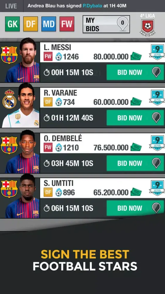 تصاویر Ligue Foot One Fantasy Manager