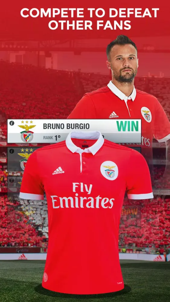 Ảnh chụp màn hình của SL Benfica Fantasy Manager 18