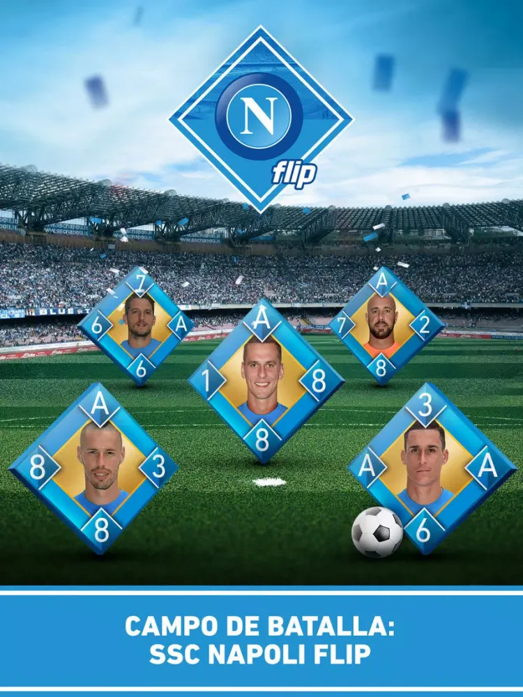 ภาพหน้าจอของ SSC Napoli Flip iPad 