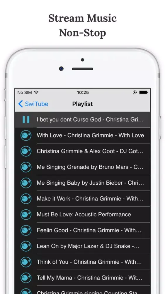 SwiMusic - for Christina Grimmie Screenshots