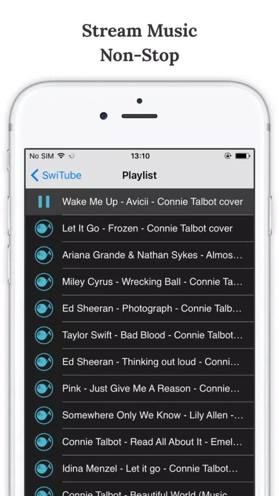 Tangkapan skrin SwiMusic - for Connie Talbot