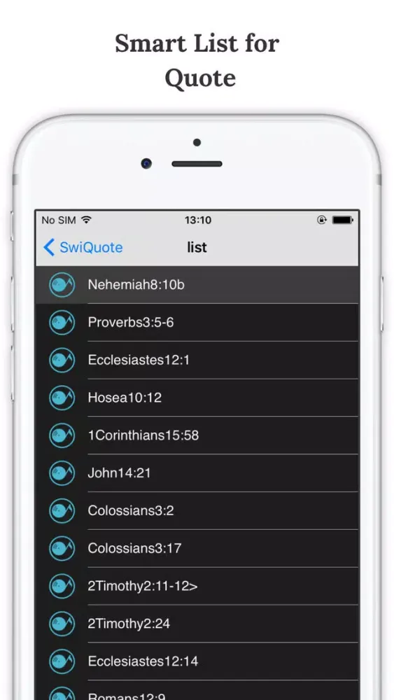 Tangkapan skrin SwiQuote - Bible Verse