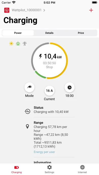 Fronius Solar.wattpilot Screenshots