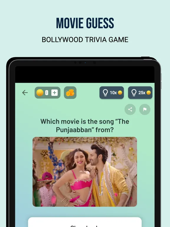Bollywood Quiz - Movie Game iPad  스크린샷