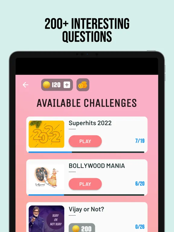 Bollywood Quiz - Movie Game iPad  스크린샷