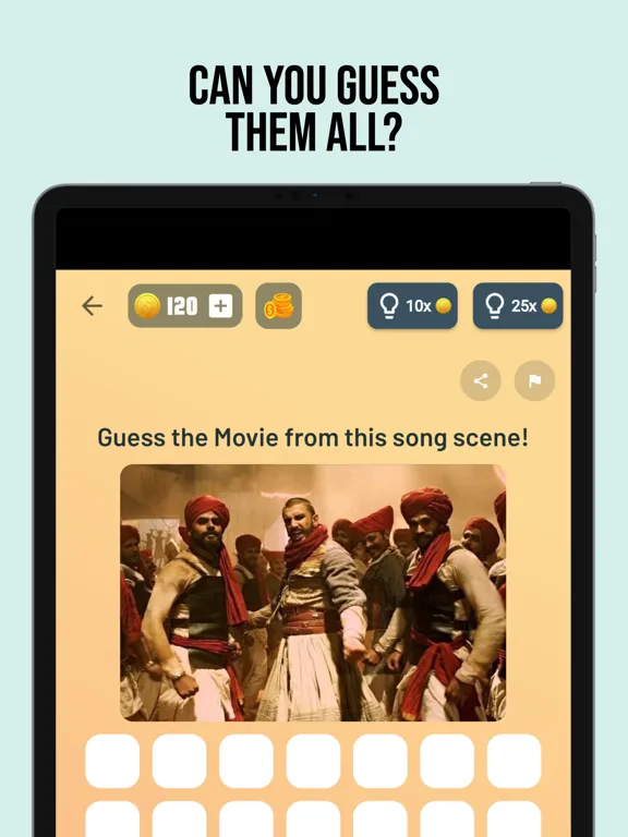 Bollywood Quiz - Movie Game iPad  스크린샷