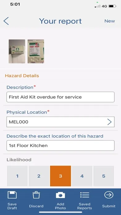 Workplace H&S Screenshots