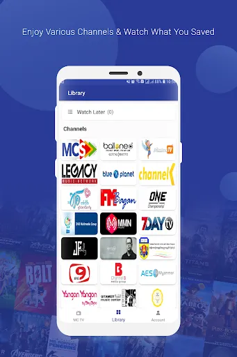 Tangkapan layar Myanmar Cast App