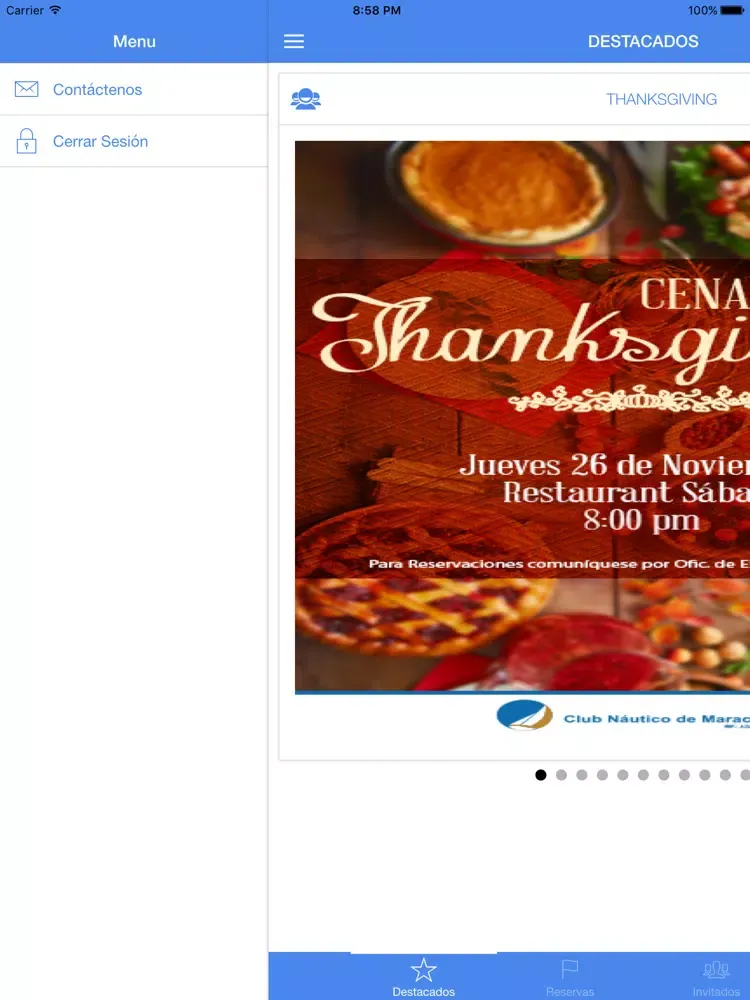 Club Náutico de Maracaibo iPad  Ekran Görüntüleri