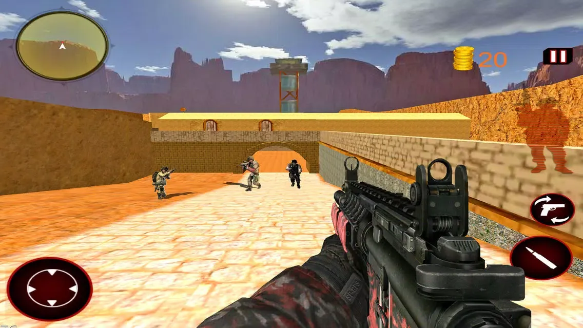 Tangkapan skrin Frontline US Army Commando