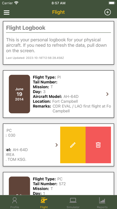 Flight Logbook Army স্ক্রিনশট