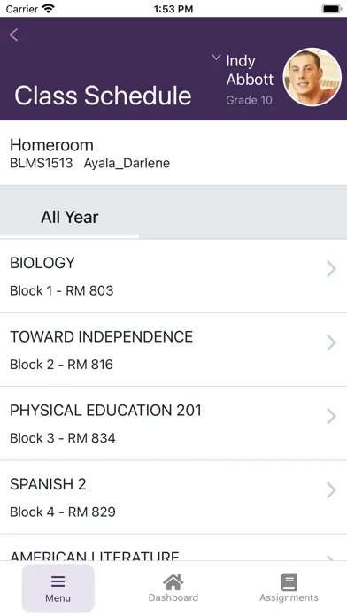 ProgressBook Parent/Student Screenshots
