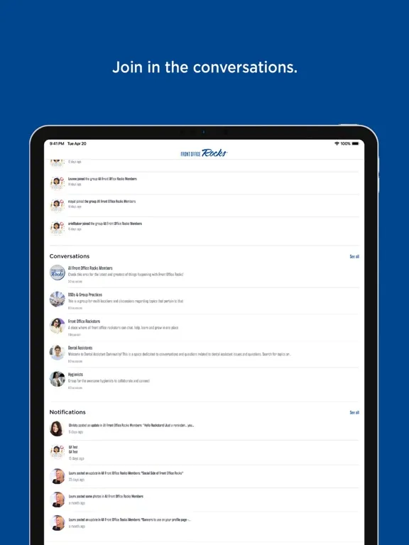 ภาพหน้าจอของ Front Office Rocks iPad 