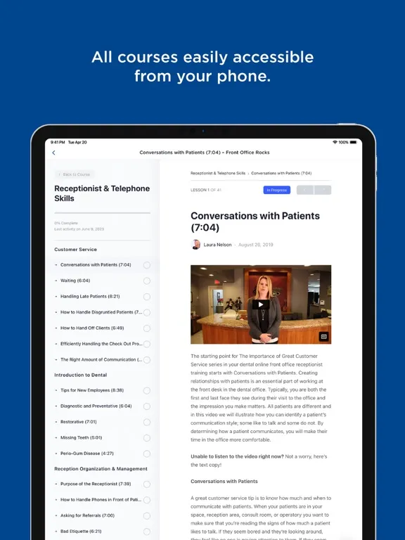 ภาพหน้าจอของ Front Office Rocks iPad 