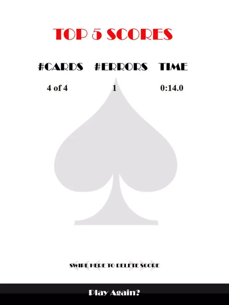 Card Master Memory Game iPad  Screenshots