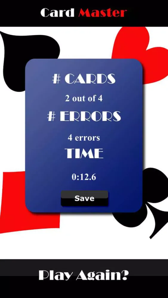 Card Master Memory Game Screenshots