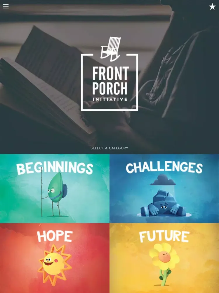 Capturas de tela do Front Porch App iPad 