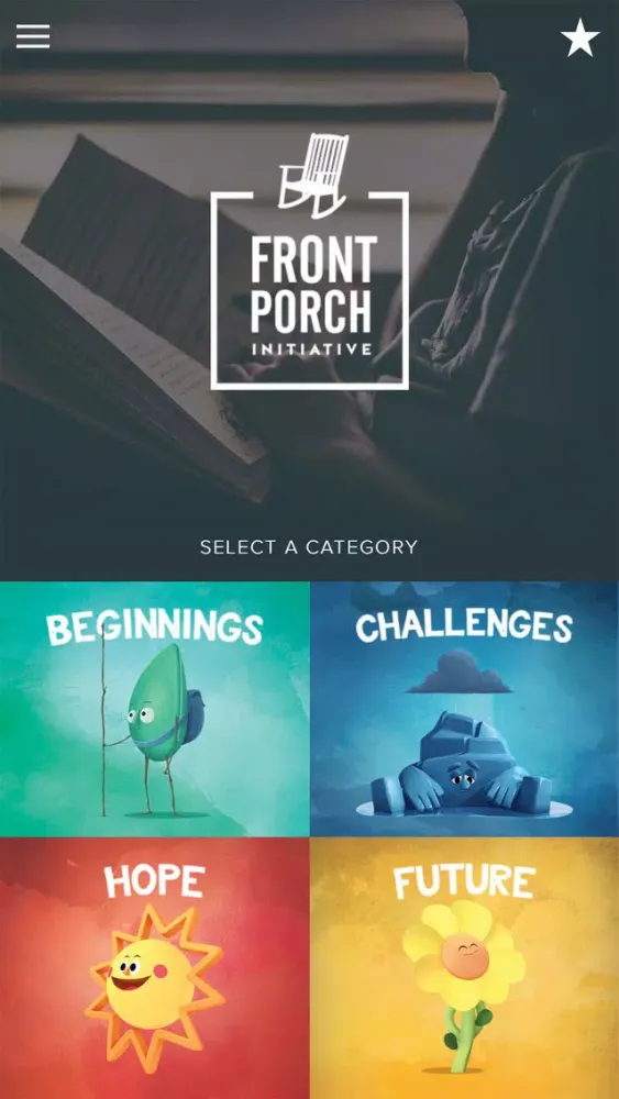 Capturas de tela do Front Porch App