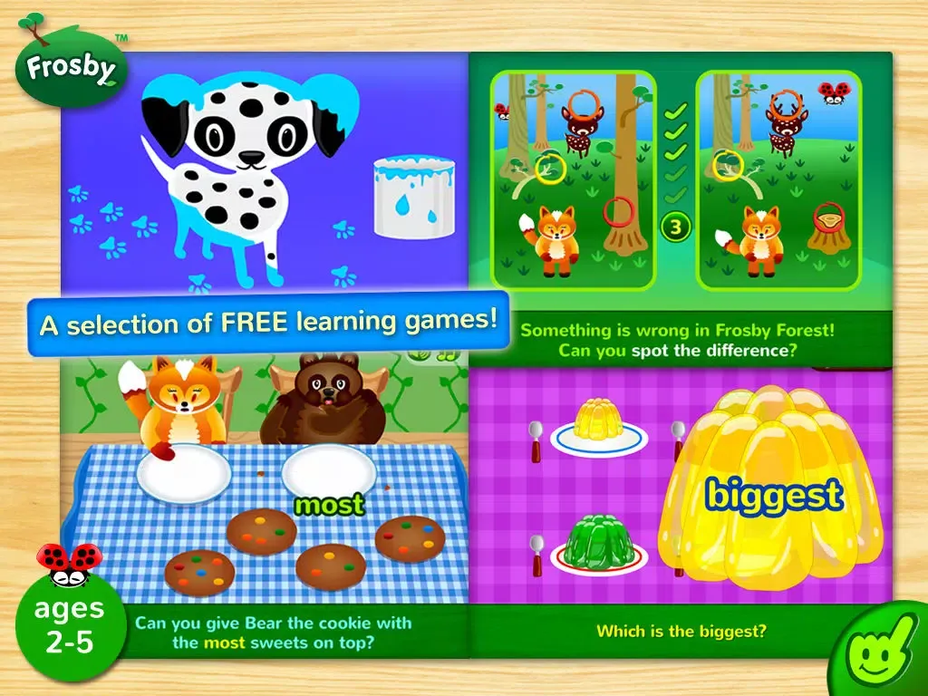 Frosby Learning Games FREE iPad  स्क्रीनशॉट