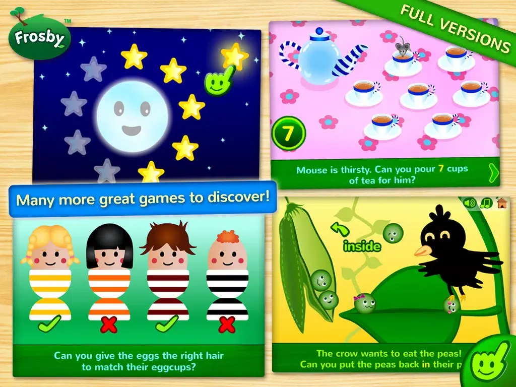 Frosby Learning Games FREE iPad  स्क्रीनशॉट