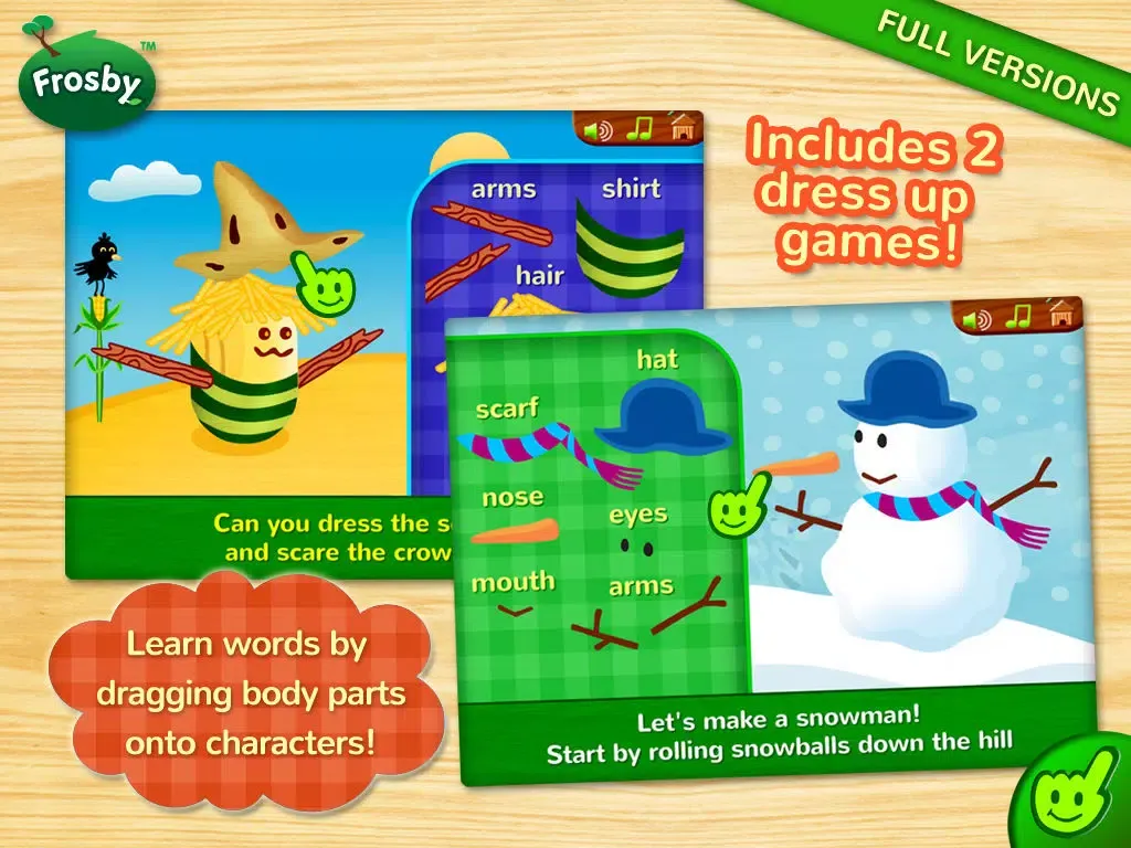 Frosby Learning Games FREE iPad  स्क्रीनशॉट