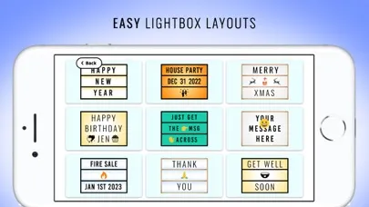 ภาพหน้าจอของ Text Maker - LED Lightbox