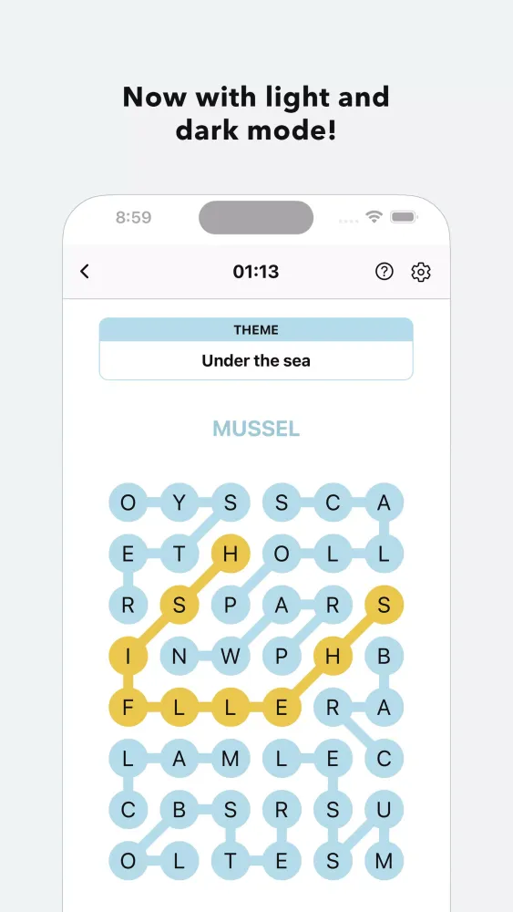 Ảnh chụp màn hình của Strings - Strands Word Search