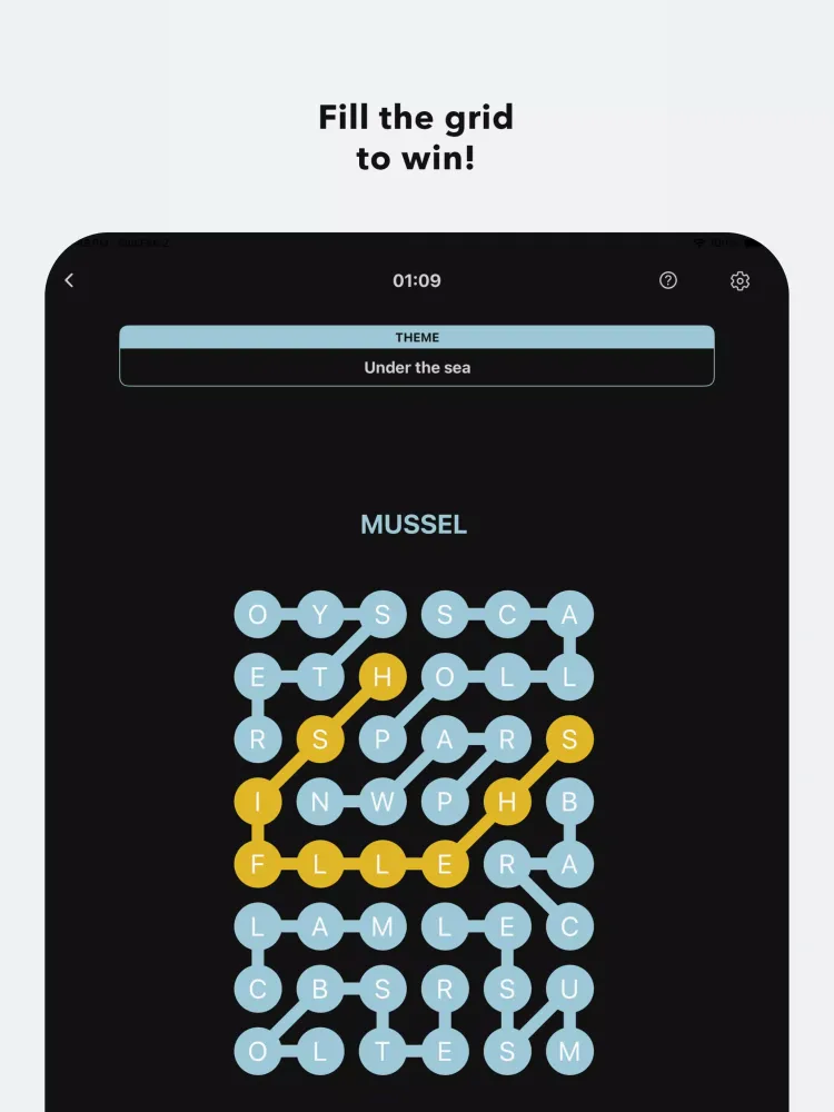 Ảnh chụp màn hình của Strings - Strands Word Search