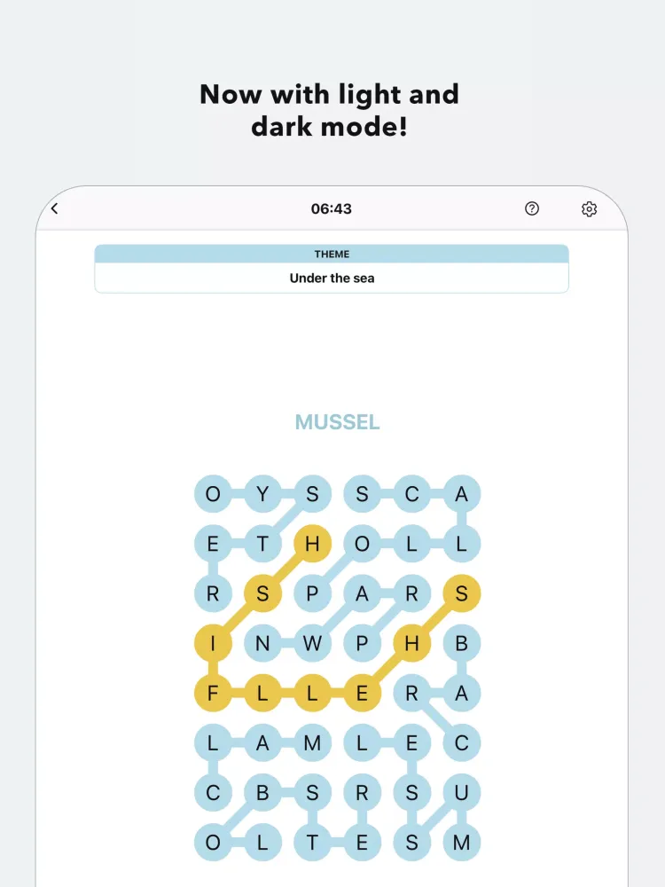 Ảnh chụp màn hình của Strings - Strands Word Search