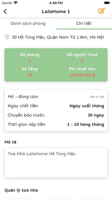 LalaHome - Quản lý nhà trọ スクリーンショット