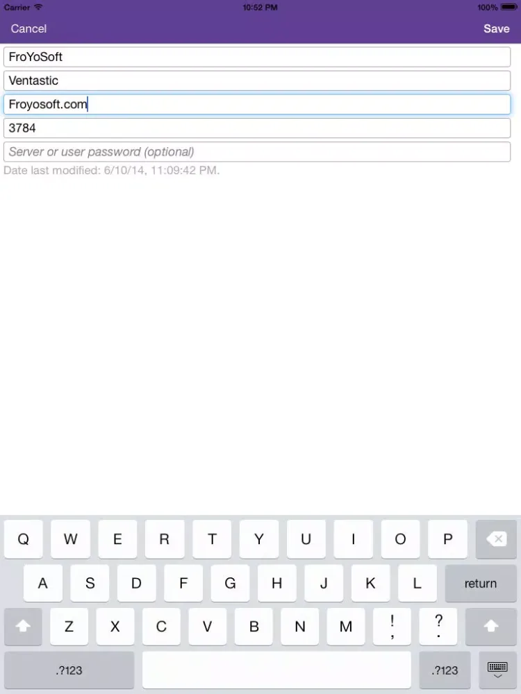 Ventastic iPad 应用截图