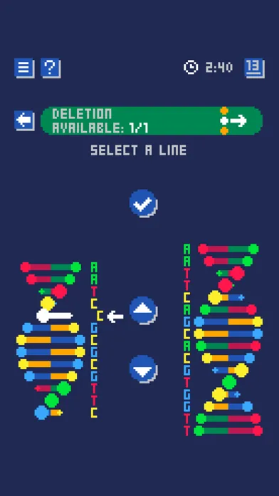 Capturas de pantalla de DNA Mutations Puzzles